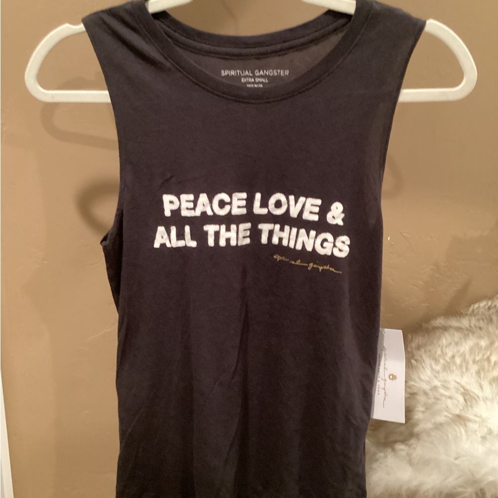 Spiritual Gangster Black Tank Top